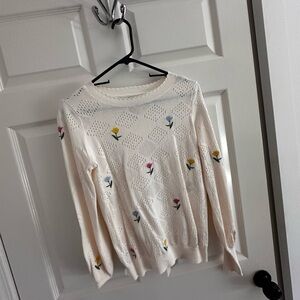 The Loft floral sweater